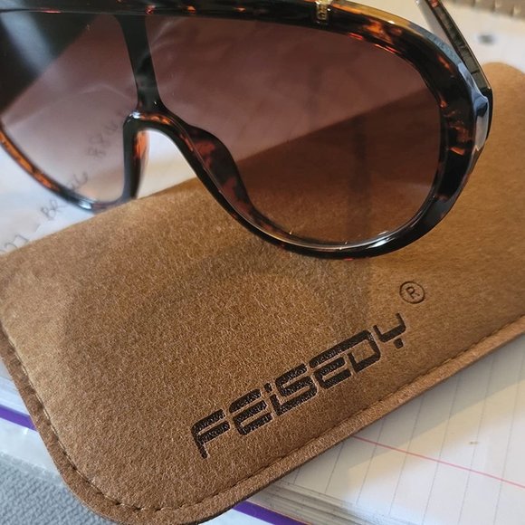 Oversized one piece frame sunglasses - Picture 9 of 9